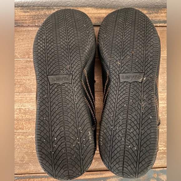 LEVI Men’s Black, Casual, Faux Leather Upper, Lace Up Shoes/Sneakers  Size 13 - Picture 7 of 10